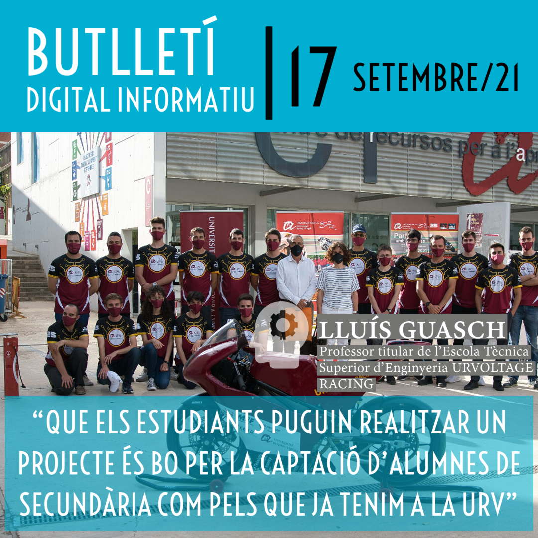 Butlletí Digital Informatiu Enginyers Tarragona núm. 17| setembre 2021|