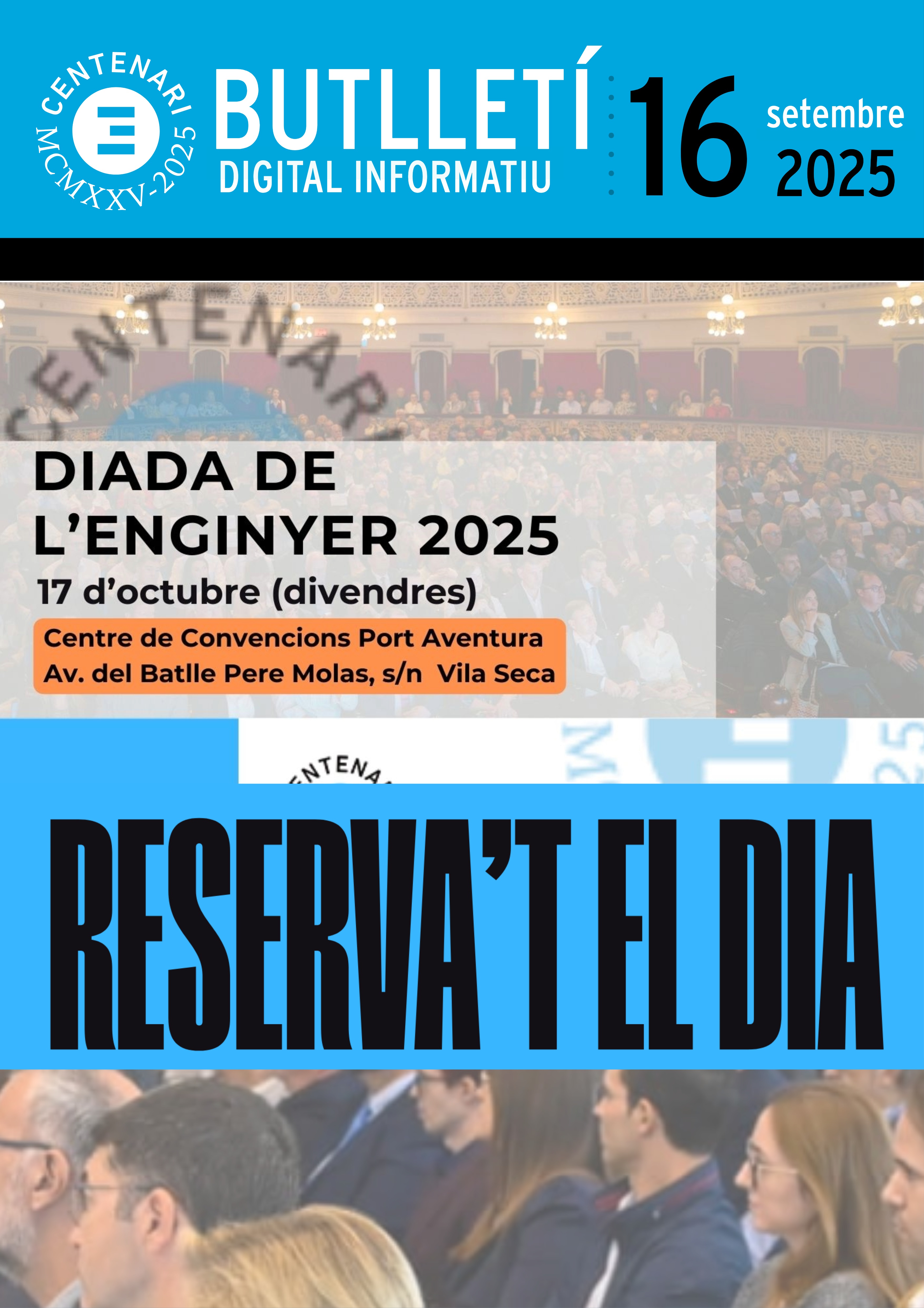 🗞️Tota l'actualitat relacionada amb la professió la trobaràs al Butlletí Digital Informatiu Enginyers Tarragona