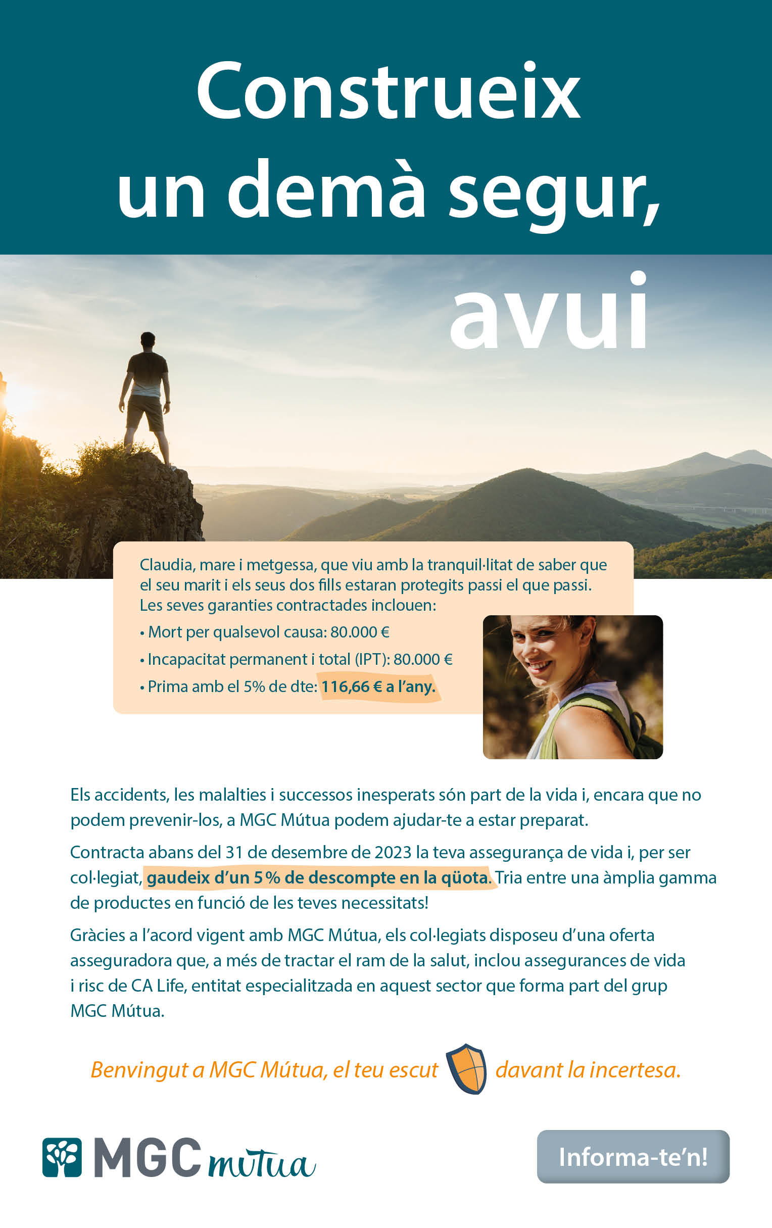 Construeix un demà segur, avui, amb MGC Mútua !
