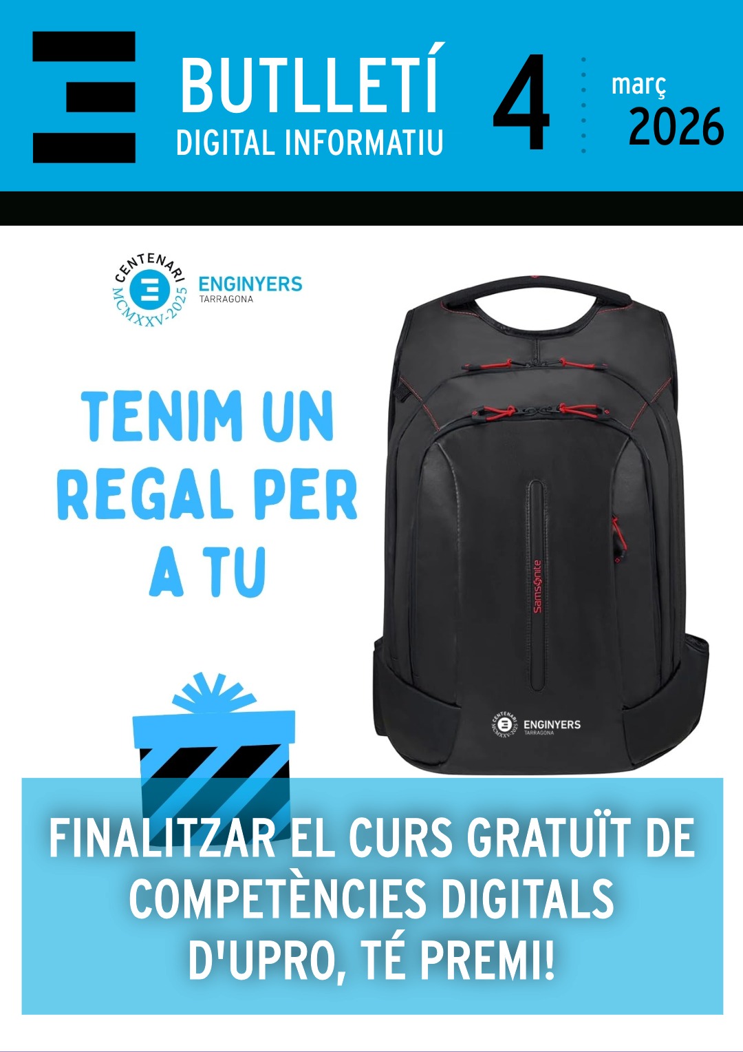 🗞️ Tota l'actualitat relacionada amb la professió la trobaràs al Butlletí Digital Informatiu Enginyers Tarragona