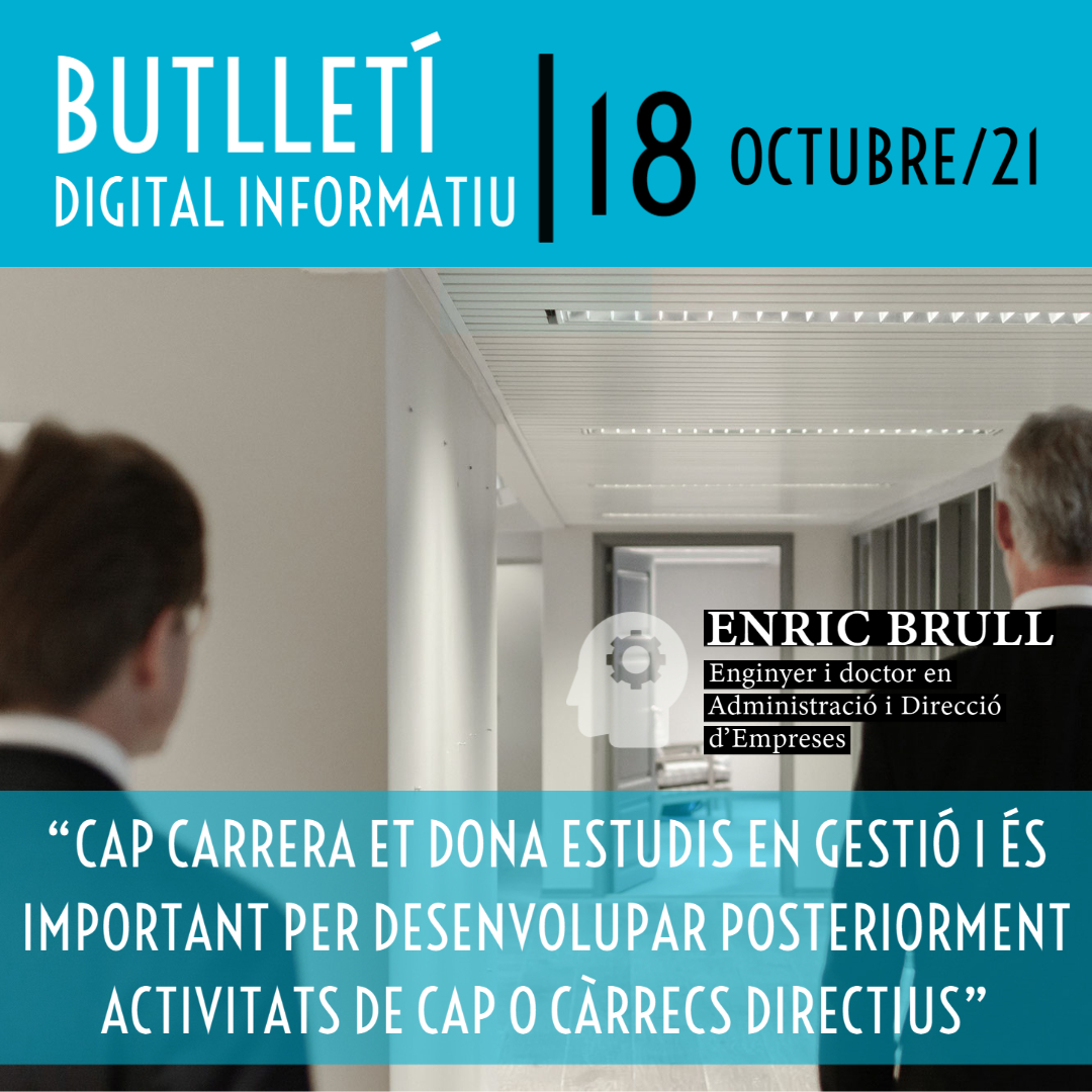 Butlletí Digital Informatiu Enginyers Tarragona núm. 18 | octubre 2021|